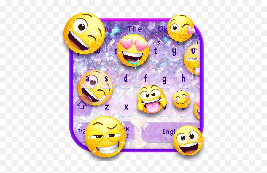 Cute Sparkling Emoji Glitter Keyboard - Google Play Smiley,Imp Emoji