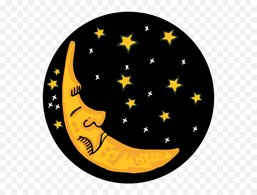Sleepy Halloween Moon Clip Art Image 5 - Clipartix Clip Art Halloween Moon Emoji,Moon And Stars Emoji