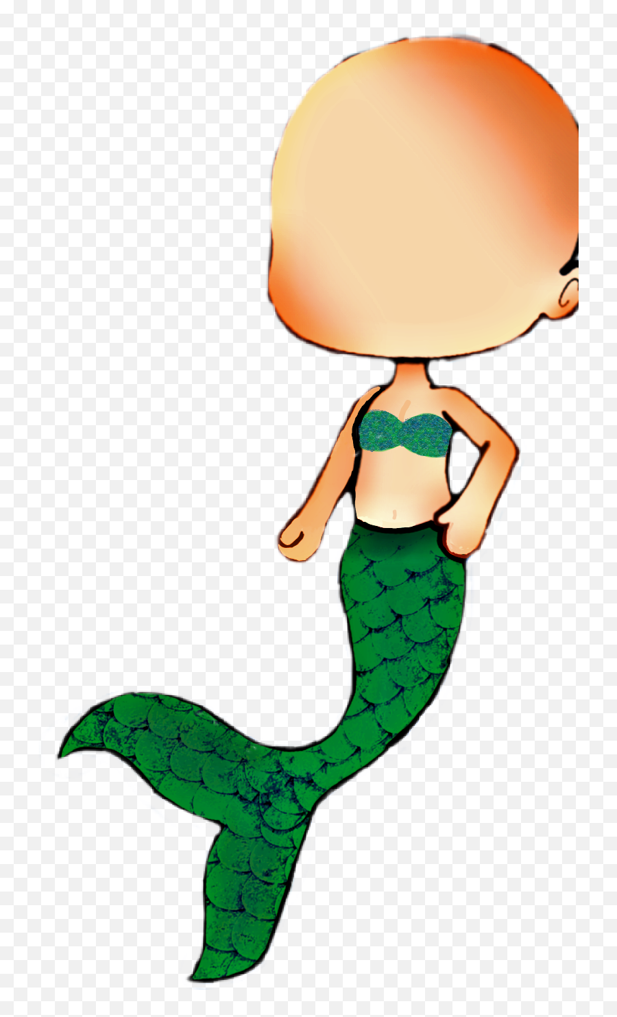 Largest Collection Of Free - Toedit Mermaid Stickers On Picsart Gacha Life Mermaid Character Transparent Background Emoji,Mermaid Emoji Iphone