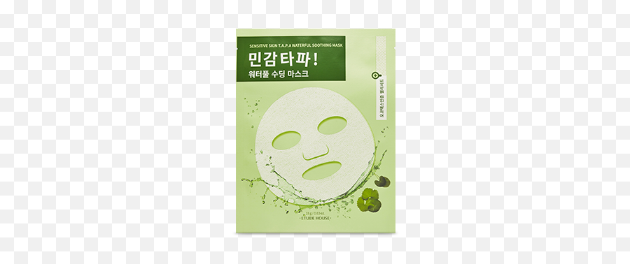 Korean Cosmetic Dropshipping - Etude House Sensitive Skin Etude House Sensitive Skin Tapa Waterful Soothing Mask Emoji,Inter Emoticon
