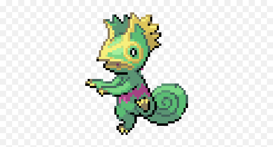 Video Games Pokemon Kecleon Gif - Kecleon Sprite Gif Emoji,Pokemon Emoticons