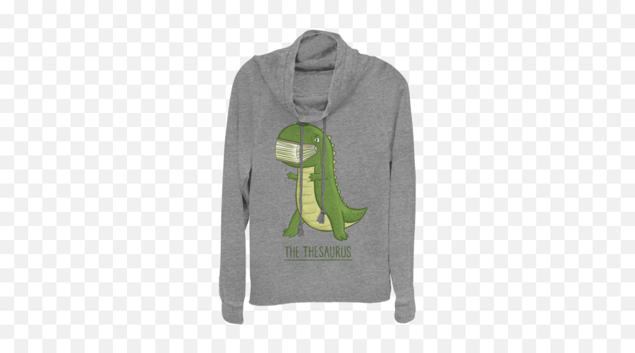 Best Dinosaur Juniors Cowl Neck - Sweater Emoji,Brontosaurus Emoji