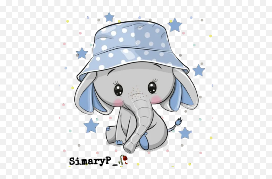Elefantes Kawaiby Simaryp Stickers For Whatsapp - Cute Cartoon Pink Elephant Emoji,Boobie Emoji Elefantes Kawaiby Simaryp Stickers For Whatsapp - Cute Cartoon Pink Elephant Emoji,Boobie Emoji