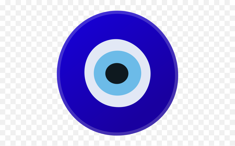 Nazar Amulet Emoji - Circle,Evil Eye Emoji