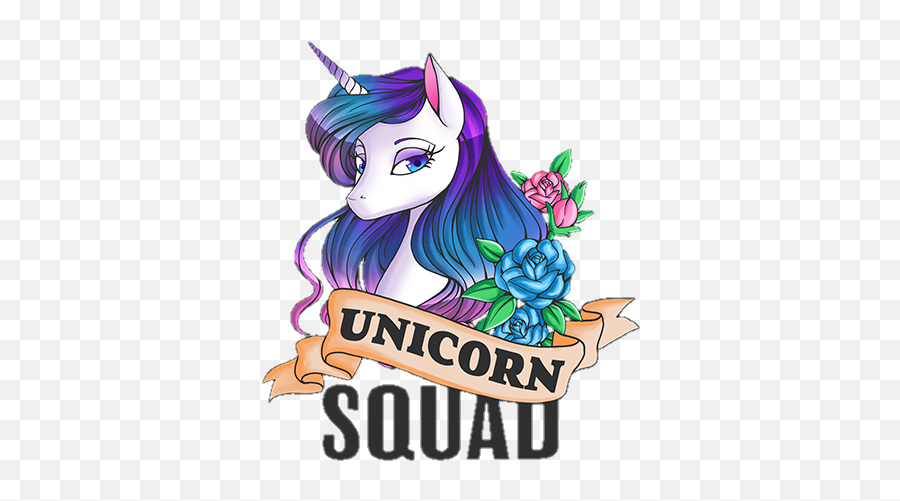 Unicorn Multicolor Fantasy Squadgoals Squad - Love Unicorns Emoji,Squad Emoji