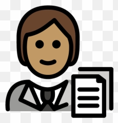 Office Worker Emoji Clipart - Soba Yashio