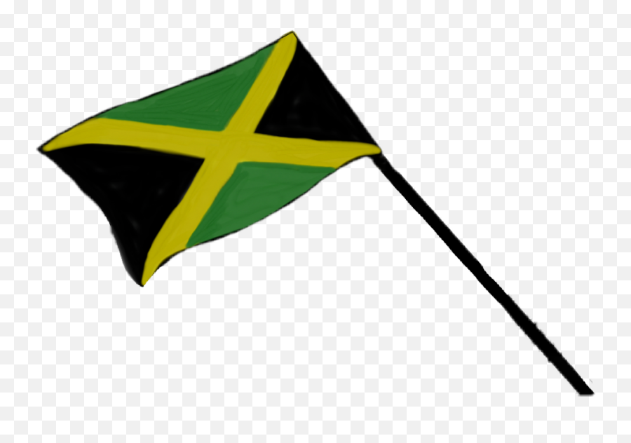Flag Jamaica Jamaican Drapeau Mydrawing - Kite Emoji,Jamaica Flag Emoji