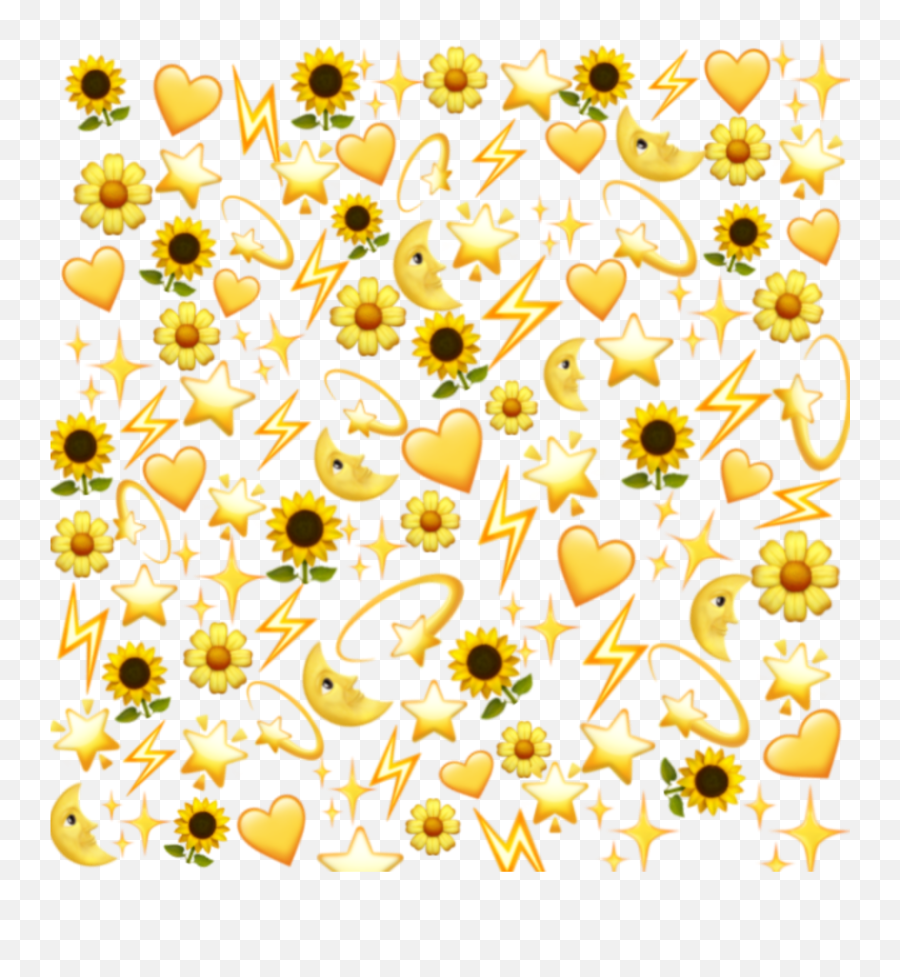 31 - Yellow Heart Emoji Background,Date Emoji