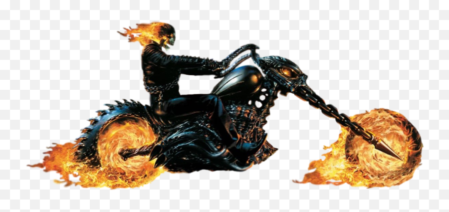 Ghost Rider With Moto - Ghost Rider Images Png Emoji,Ghost Rider Emoji
