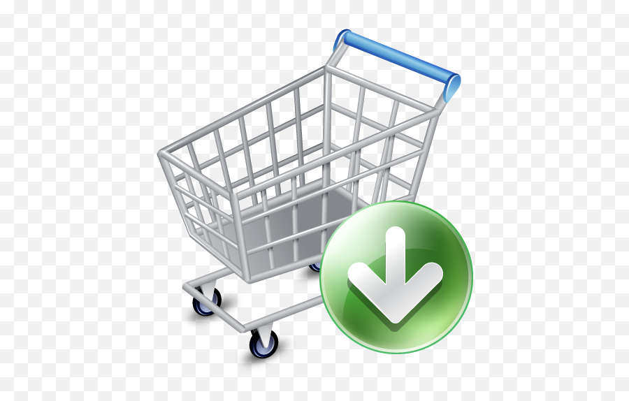 Shop Cart Down Icon - Shopping Cart Png Icon Emoji,Cart Emoji