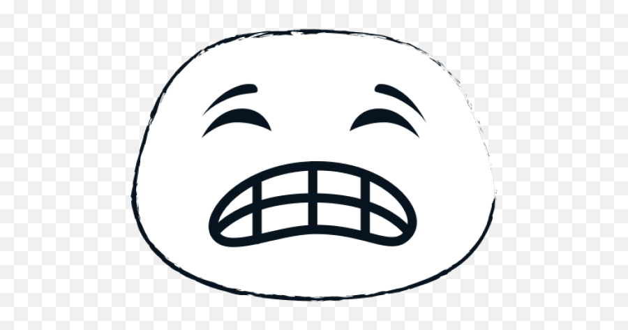 Angry Emoji Clipart Tension Face - Dente Triste Desenho,Emoji Triste