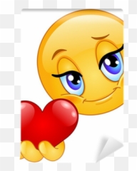 Emoticon Giving Heart Wall Mural - Love Emoji