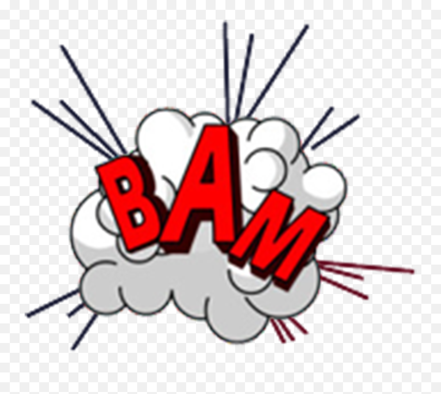 Explosion Clipart Bam Explosion Bam - Onomatopoeia Emoji,Bam Emoji