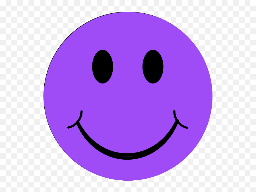 Dont Worry Be Happy - Purple Smiley Face Clipart Emoji,Purple Rain Emoji