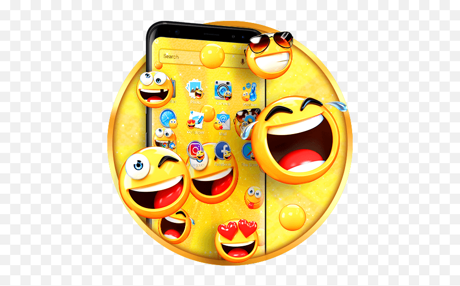 Cute Emoji Theme - Smiley,Fireworks Emoji Android