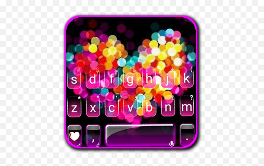 Sparkling Heart Light Keyboard Theme - First Love Never Dies But True Love Will Bury It Alive Emoji,Heart Emoji Pc
