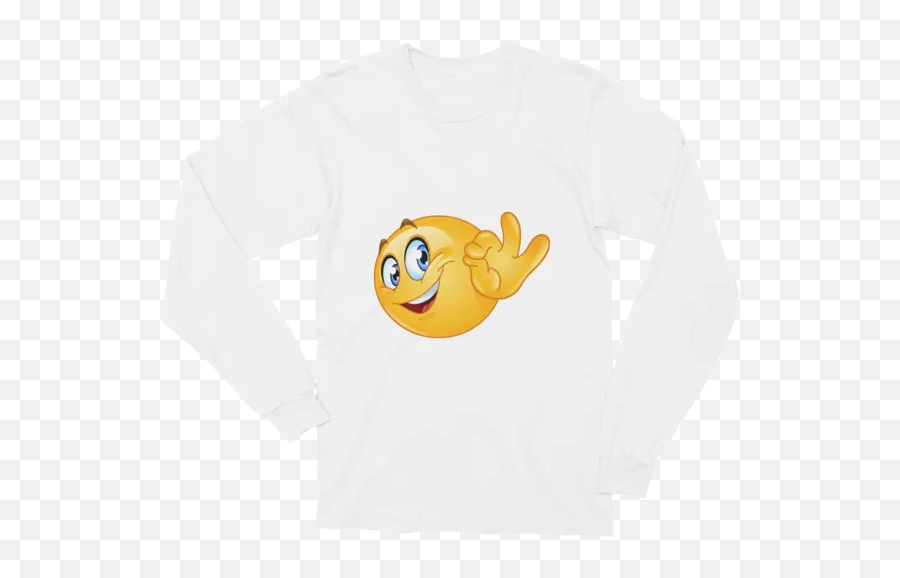 Unisex Ok Sign Emoji Long Sleeve T,Ok Emoji
