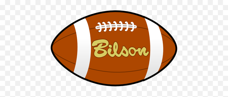 Bilson Rugby Ball Vector Image - Football Clipart Emoji,Soccer Goal Emoji