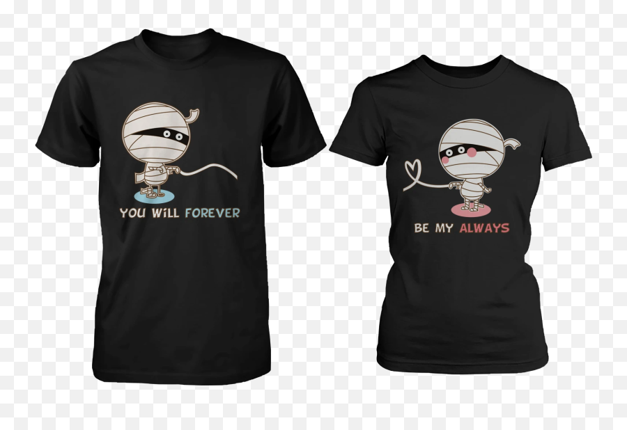 Romantic Couple Shirts For Halloween - Beast And Beauty Couple Shirts Emoji,Black Couple Emoji