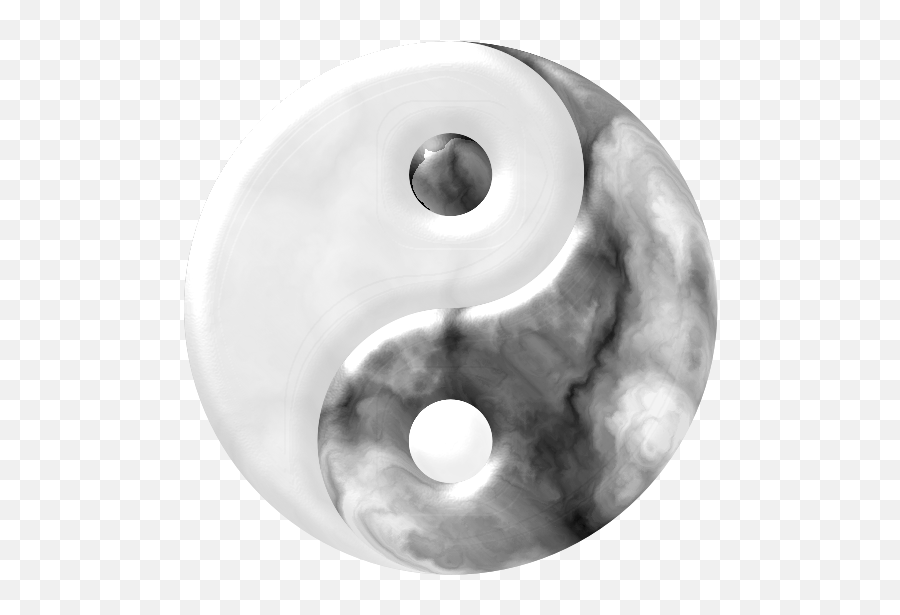 Clipart - Marbled Yin Yang Clip Art Library Yin And Yang Marble Emoji,Yin Yang Emoji