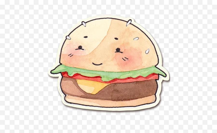 Burgers By Kvedi Stickers For Telegram - Cheeseburger Emoji,Cheeseburger Emoji