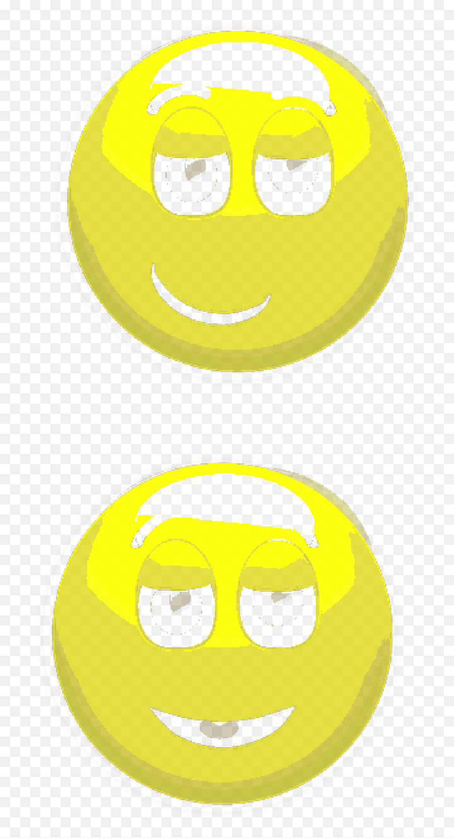 Smiley Smirk Relieved Happy Yellow Glossy Round - Smiley Emoji,Smirk Emoticon