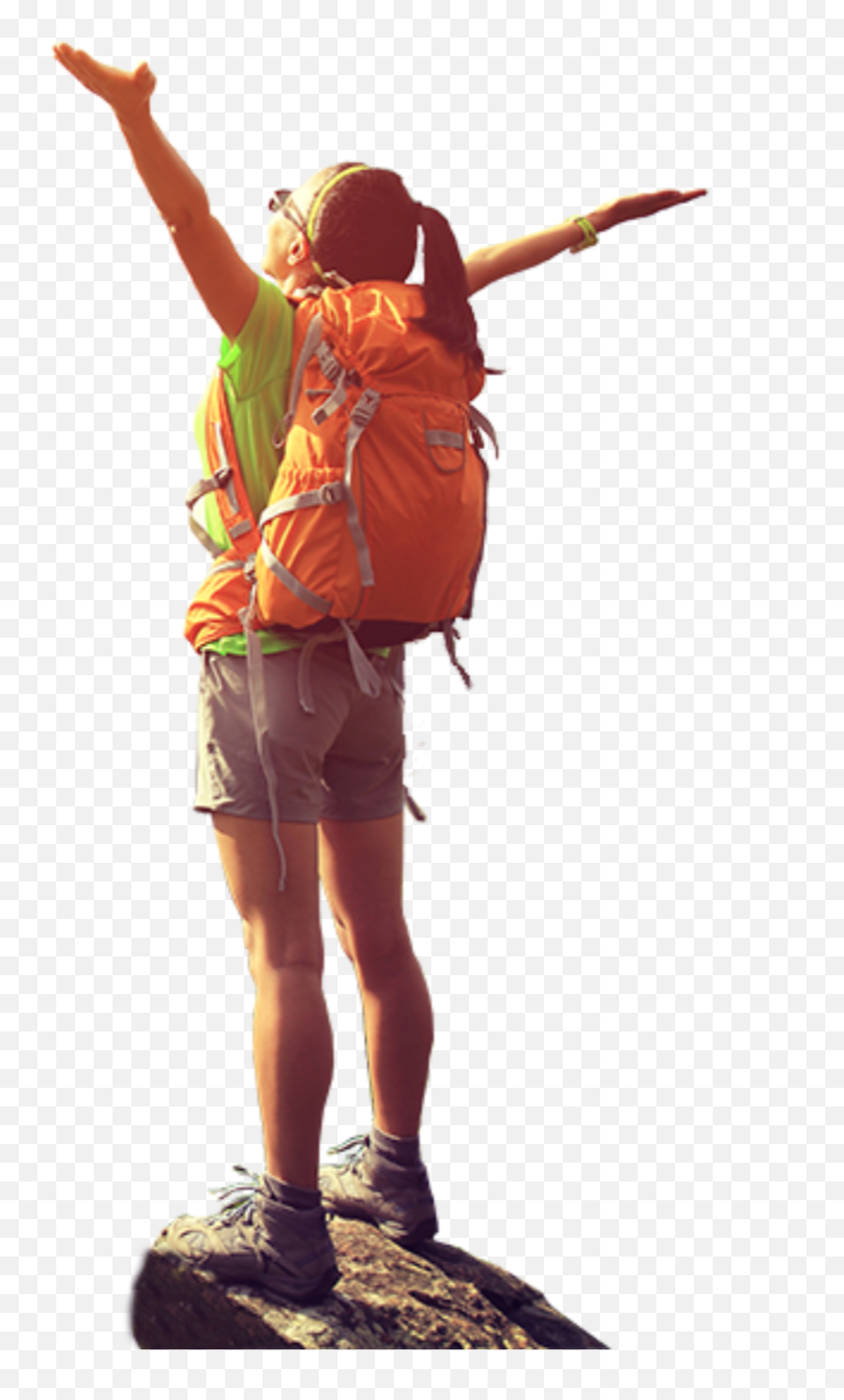 Girl Hiker Mountain Freetoedit - Shabbat Emoji,Hiker Emoji