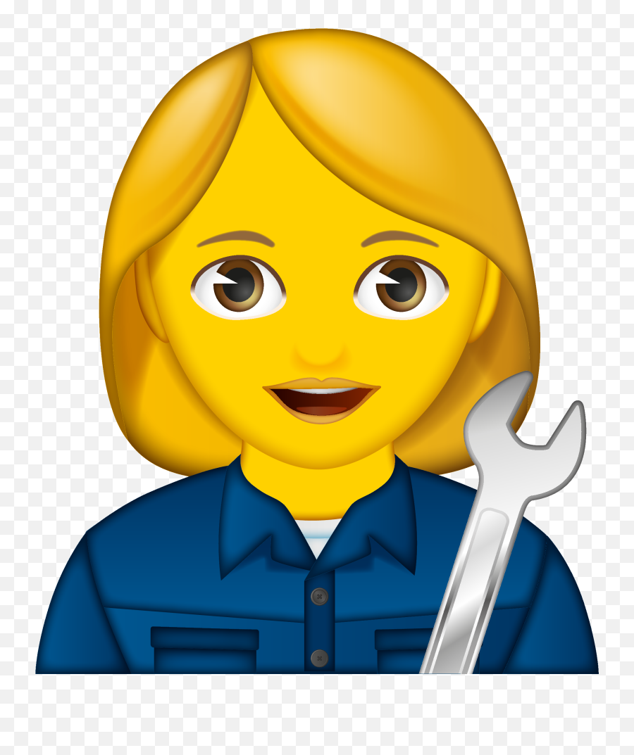 Woman Mechanic - Woman Tipping Hand Emoji Hd,Mechanic Emoji