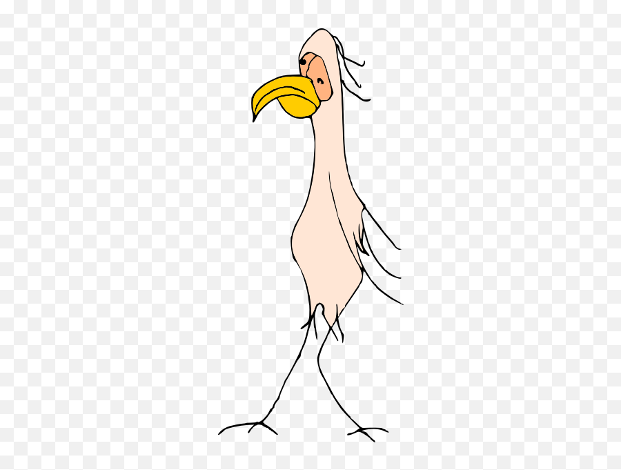 Naked Bird Cartoon Free Svg - White Pelican Emoji,Naked Girl Emoji
