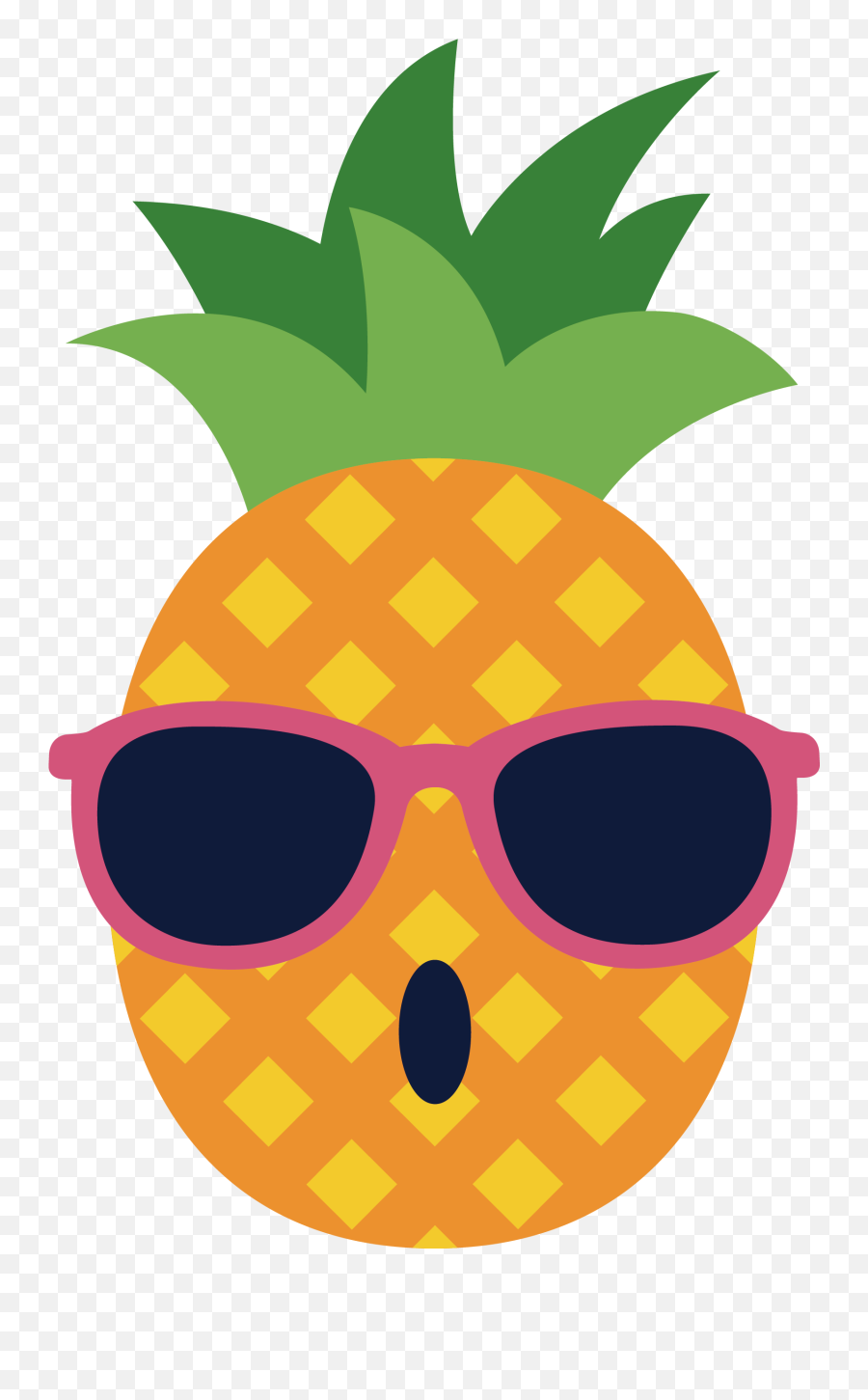 Download Vector Of Spectacles Glasses Pineapple Download - Draw A Pineapple With Sunglasses Emoji,Pineapple Emoticon