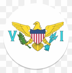 United States Virgin Islands Icon Round World Flags - Of The Emoji