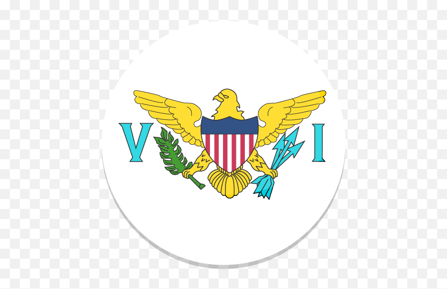 United States Virgin Islands Icon Round World Flags - Flag Of The United States Virgin Islands Emoji,Kebab Emoji