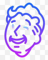 Fallout Vault Boy Icon - Free Download PNG and Vector Tec Smoking Emoji