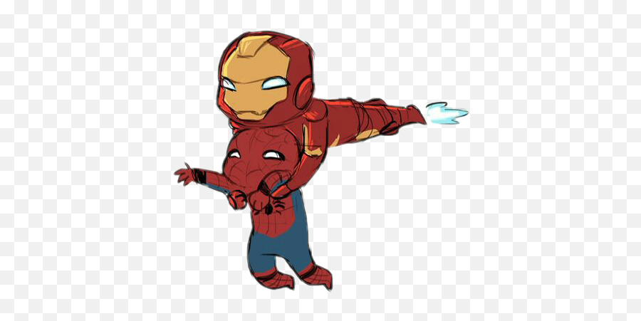 Spiderman Ironman Sticker - Spiderman Ironman Cartoon Emoji,Iron Man Emoji