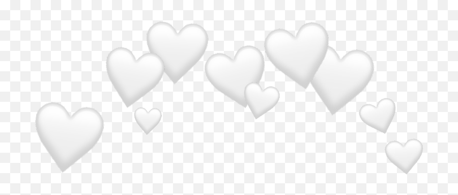 Hearts Heartemoji Crown Heartcrown Stickers Heartemojis - Horizontal,Heartemoji