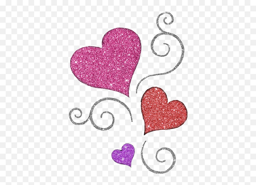 Glitter Heart Png - Glitter Heart Hearts Red Pink Girly Emoji,Glitter Heart Emoji