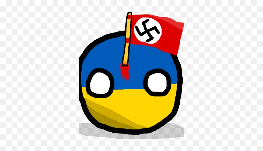 Nazi Ukraineball - Dot Emoji,Nazi Emoticon