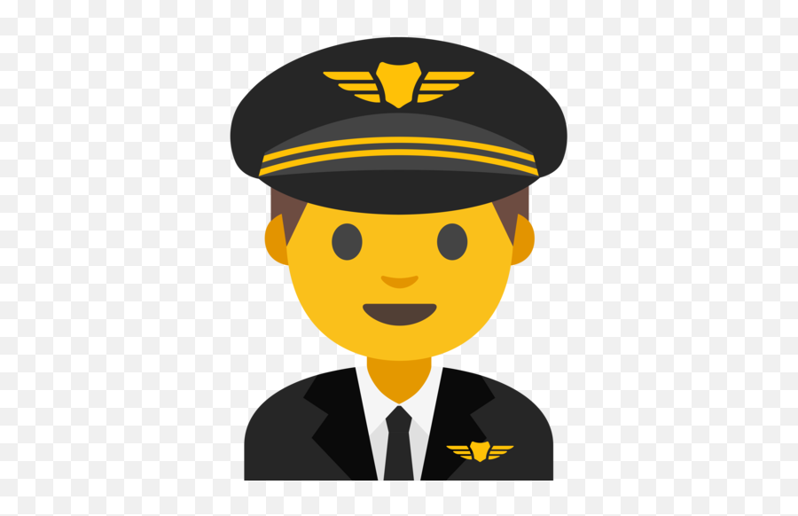 Man Pilot Emoji - Pilot Emoji,Job Emoji