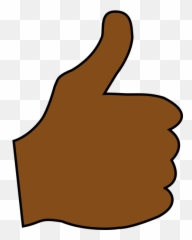 Brown Thumbs Up Clipart - Thumbs Up Clip Art Hands Emoji,Brown Thumbs Up Emoji