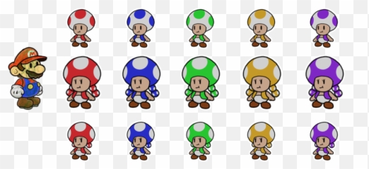 Recolored Paper Tale - Mario Color Splash Rescue Squad Emoji