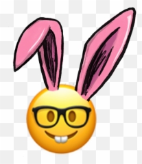 Bunnyears Emoji Ftestickers - Transparent Easter Ears