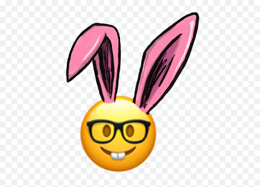 Bunnyears Emoji Ftestickers - Transparent Easter Bunny Ears,Bunny Ears Emoji