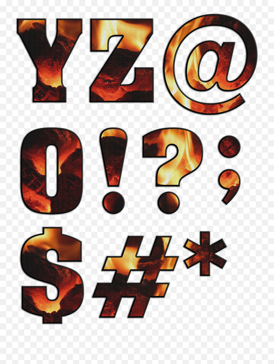 Letters Alphabet Numbers Characters Special - Letra Fogo Png Alfabeto Emoji,Keyboard Emoji Symbols