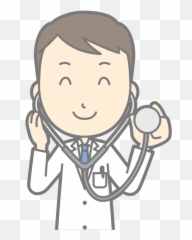 Doctor With Stethoscope Vector Image - Cartoon Transparent Doctor Emoji,Nba Player Emojis