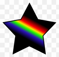 Star Rainbow Color Black Background Colors Rainbow - Rainbow Star Emoji,Gay Pride Flag Emoji