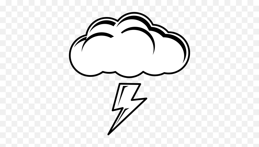 Thunderstorm Clipart Storm Cloud - Clouds Clipart Black And White Emoji,Storm Cloud Emoji