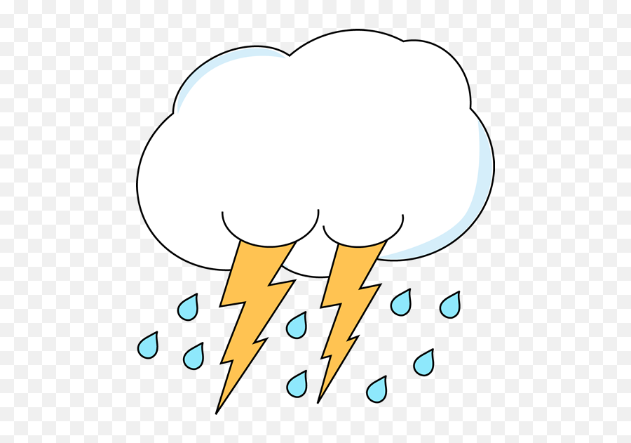 5914 Rain Free Clipart - Clip Art Emoji,Emoji Lightning Bolt And Umbrella