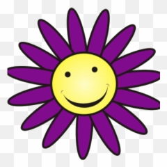 Purple Daisy Jewelry - Cute Happy Spring Emoji