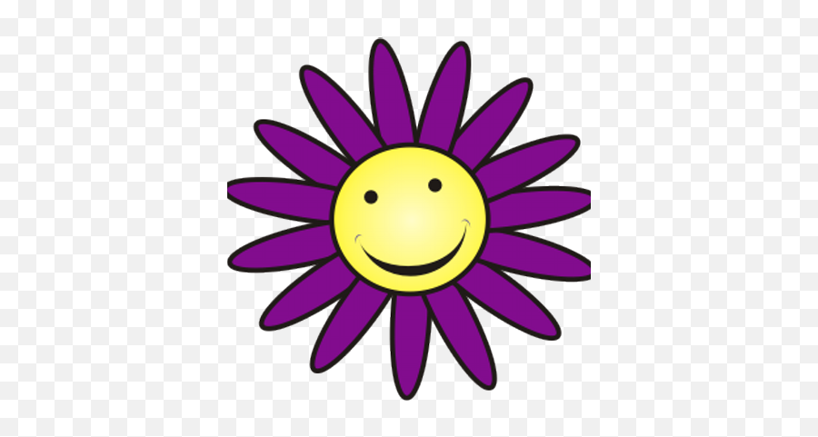 Purple Daisy Jewelry - Cute Happy Spring Emoji,Emoticon Jewelry