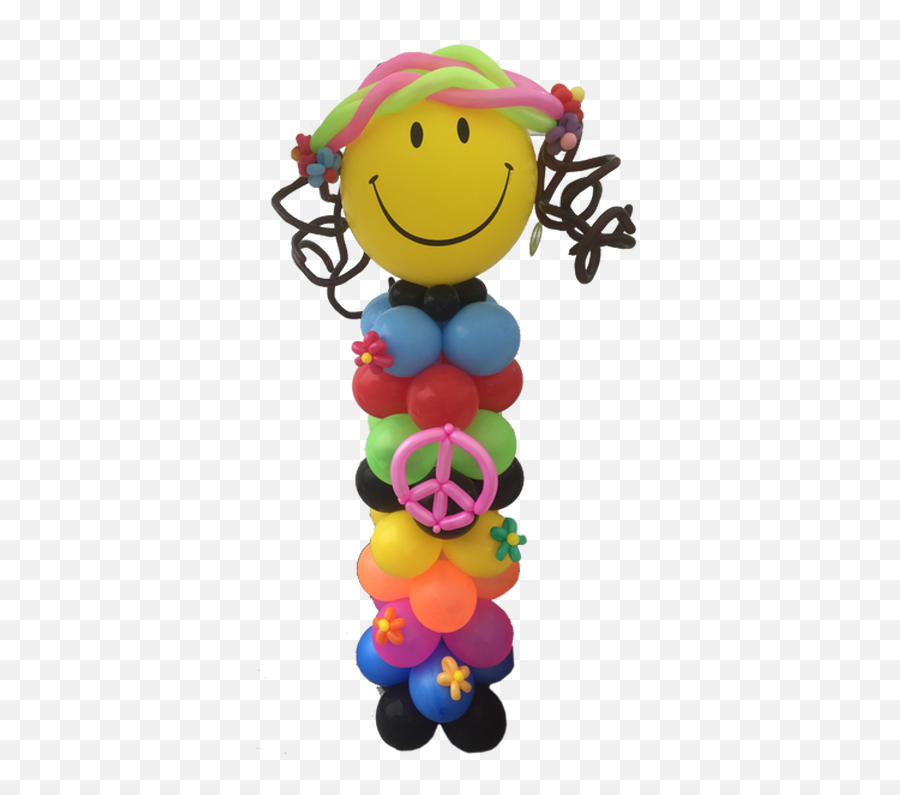 Hippie Happy Face - Smiley Emoji,Hippie Emoticon